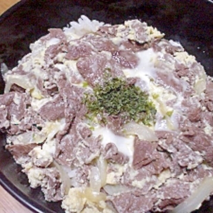 すきやき卵とじ丼